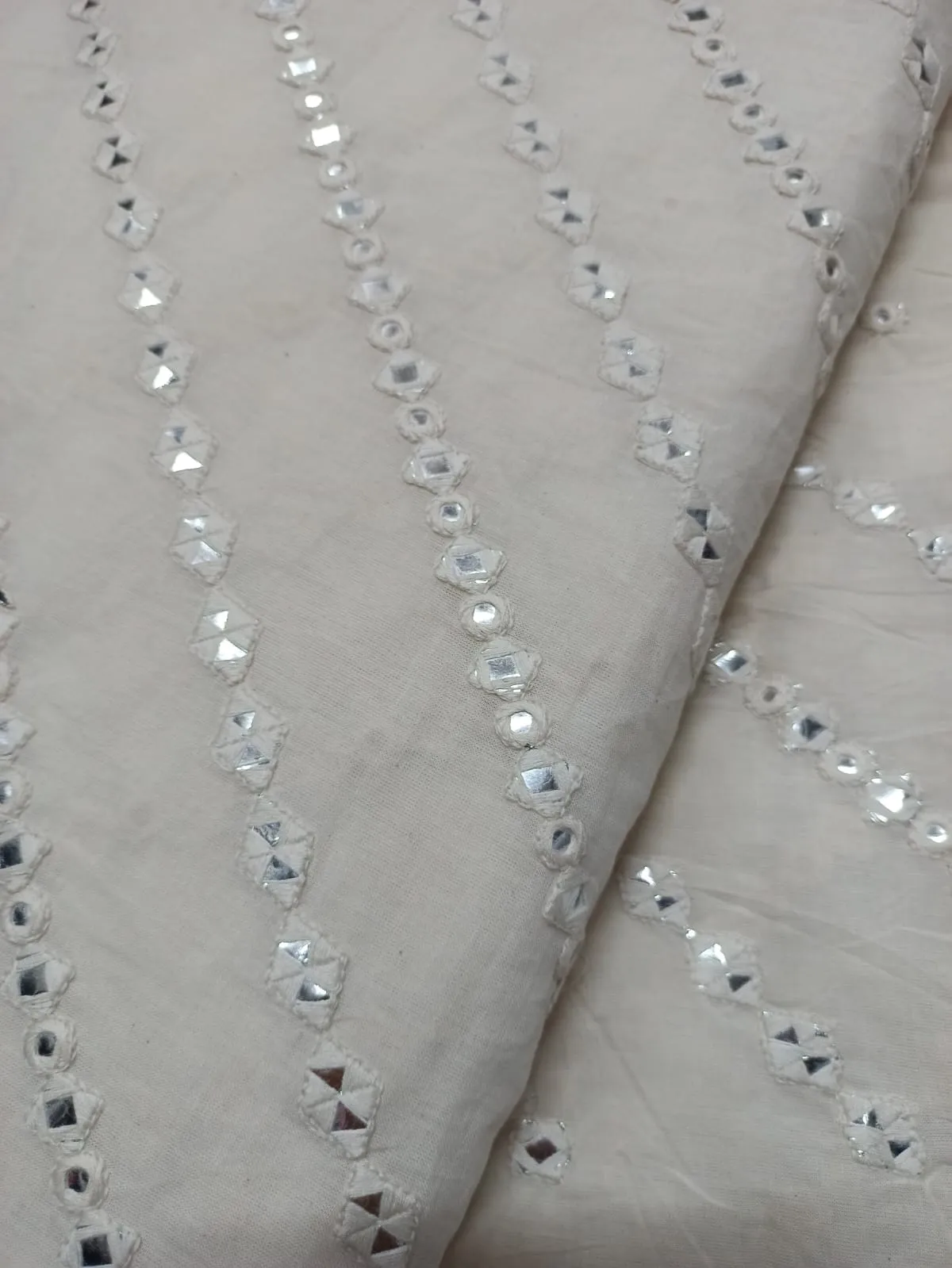 Cotton Embroidered Fabric