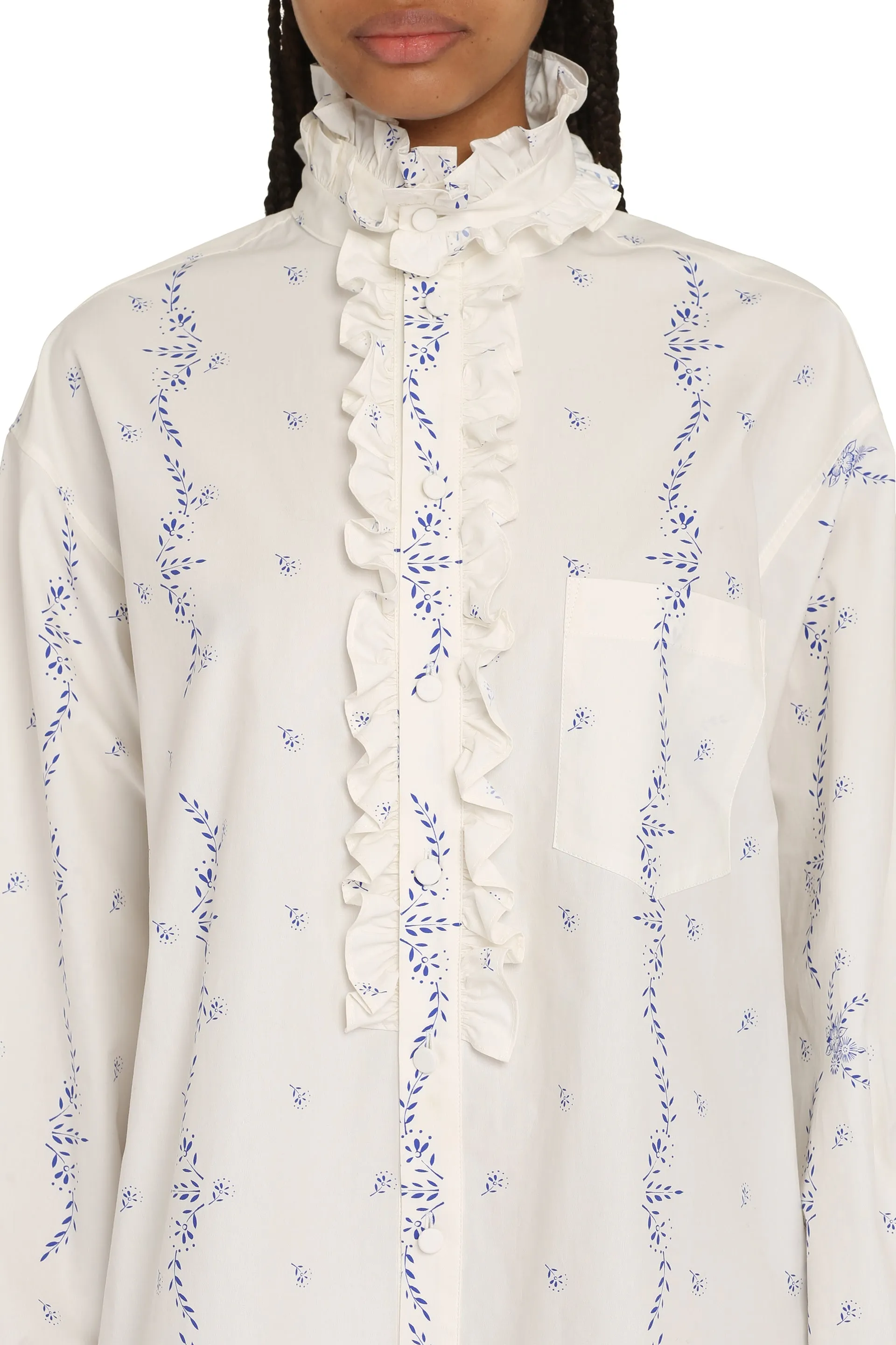 Cotton poplin shirtdress