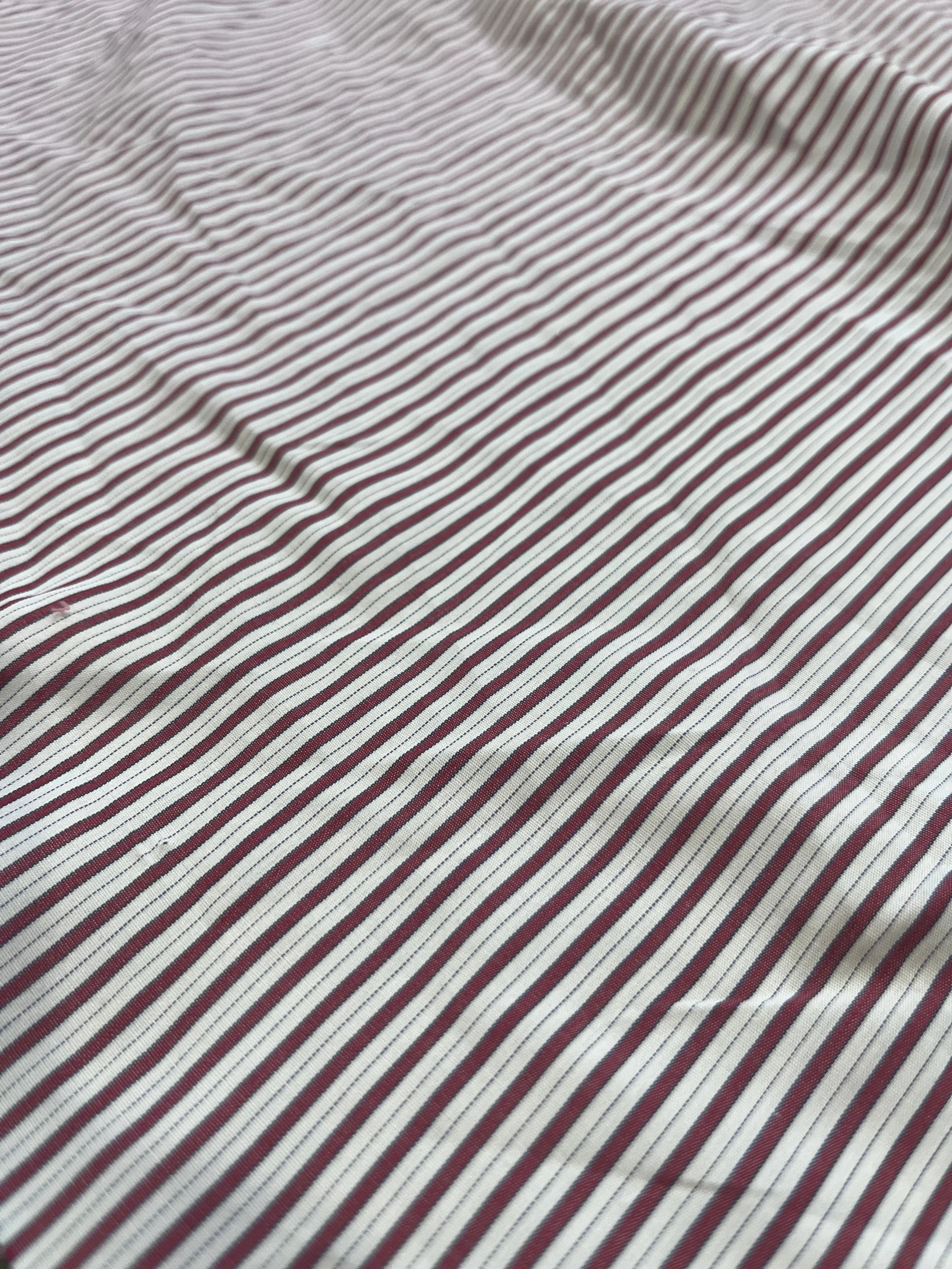 Cotton stripe white/red Marcellin 001 H01