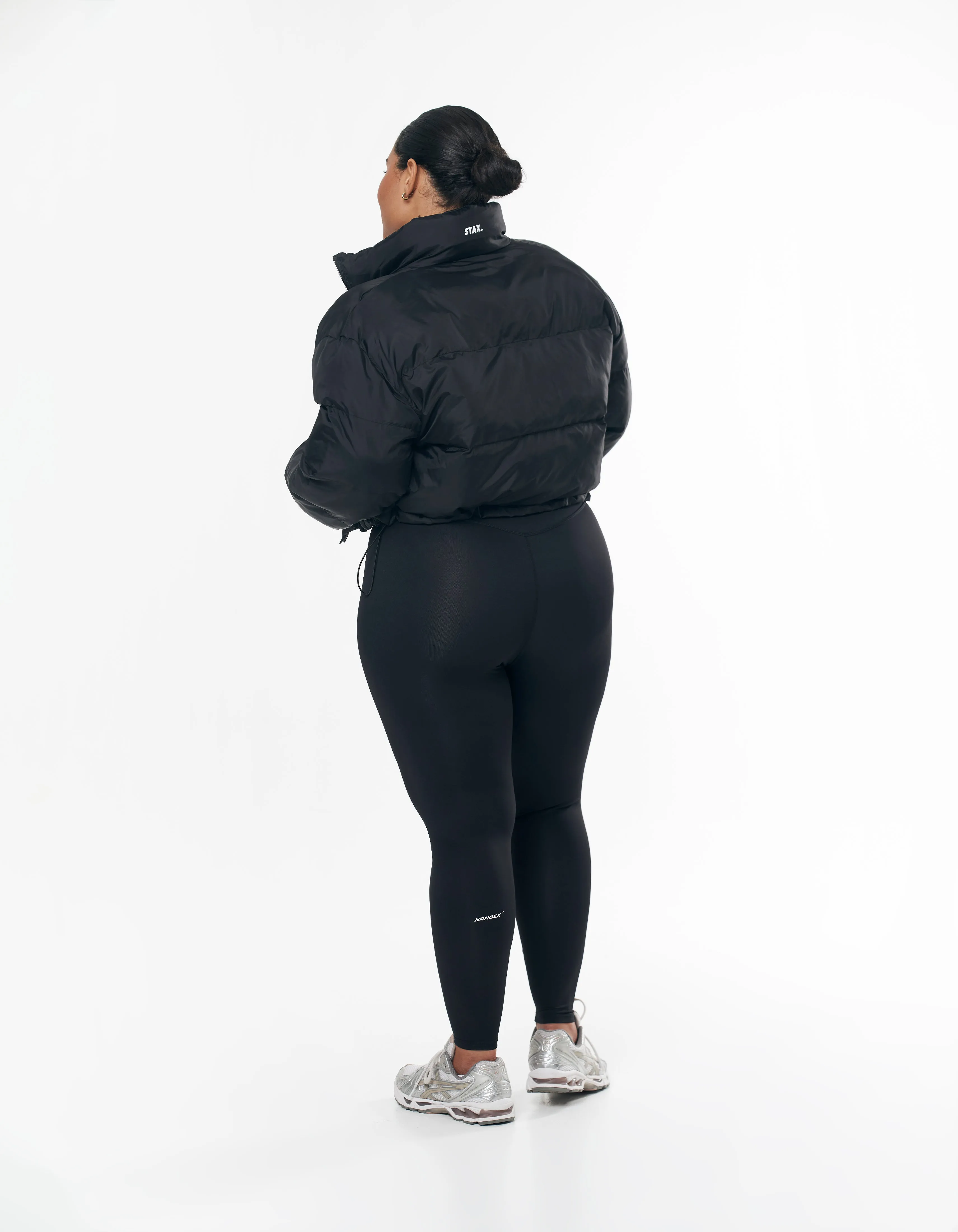Cropped Puffer - Black