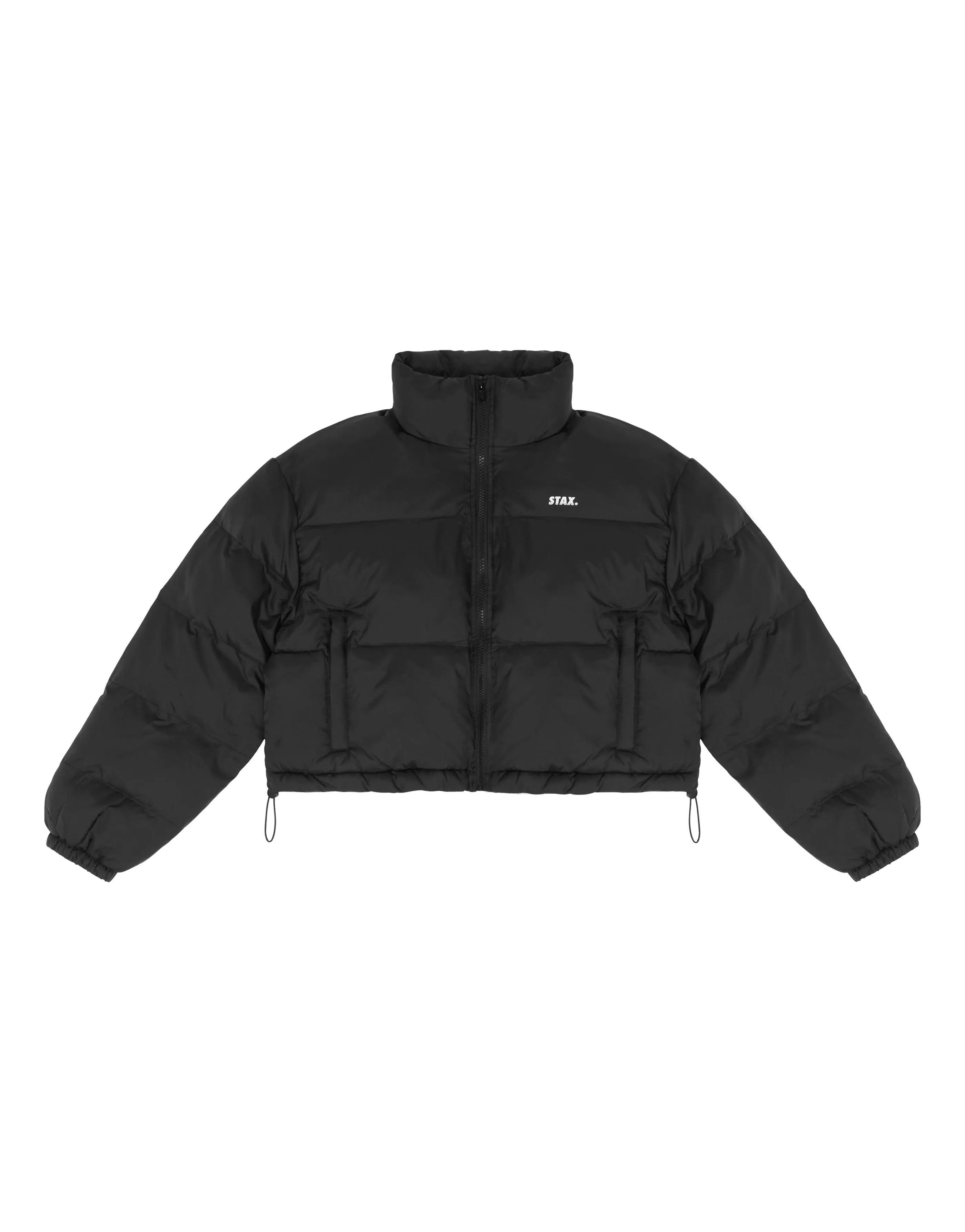Cropped Puffer - Black