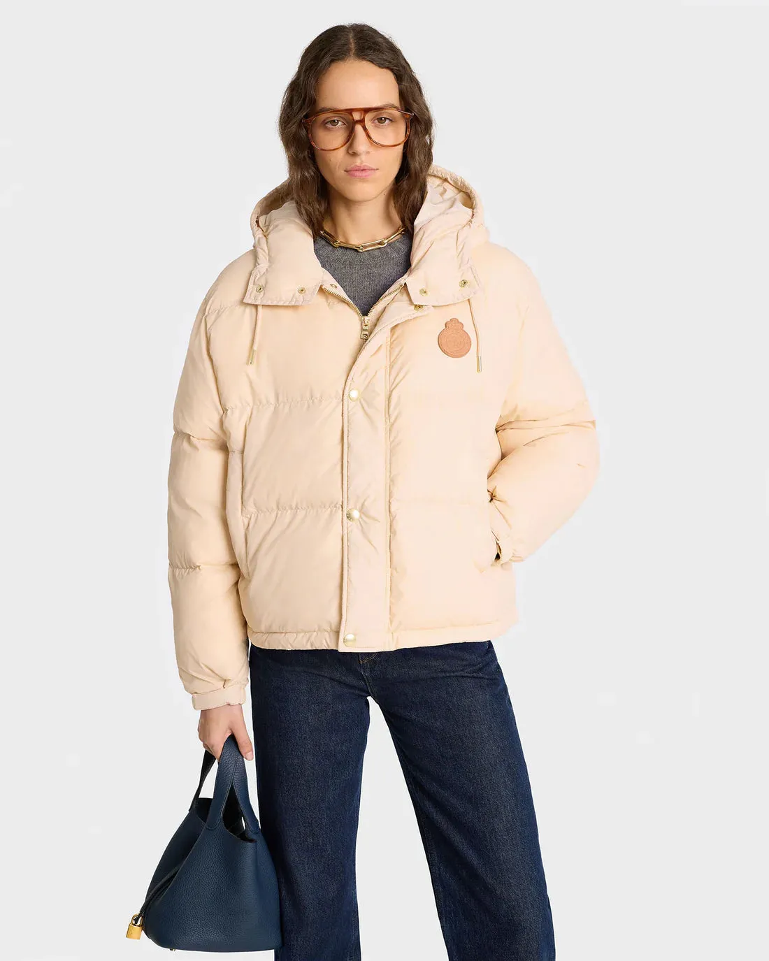 Crown Puffer Jacket  - Champagne Tan