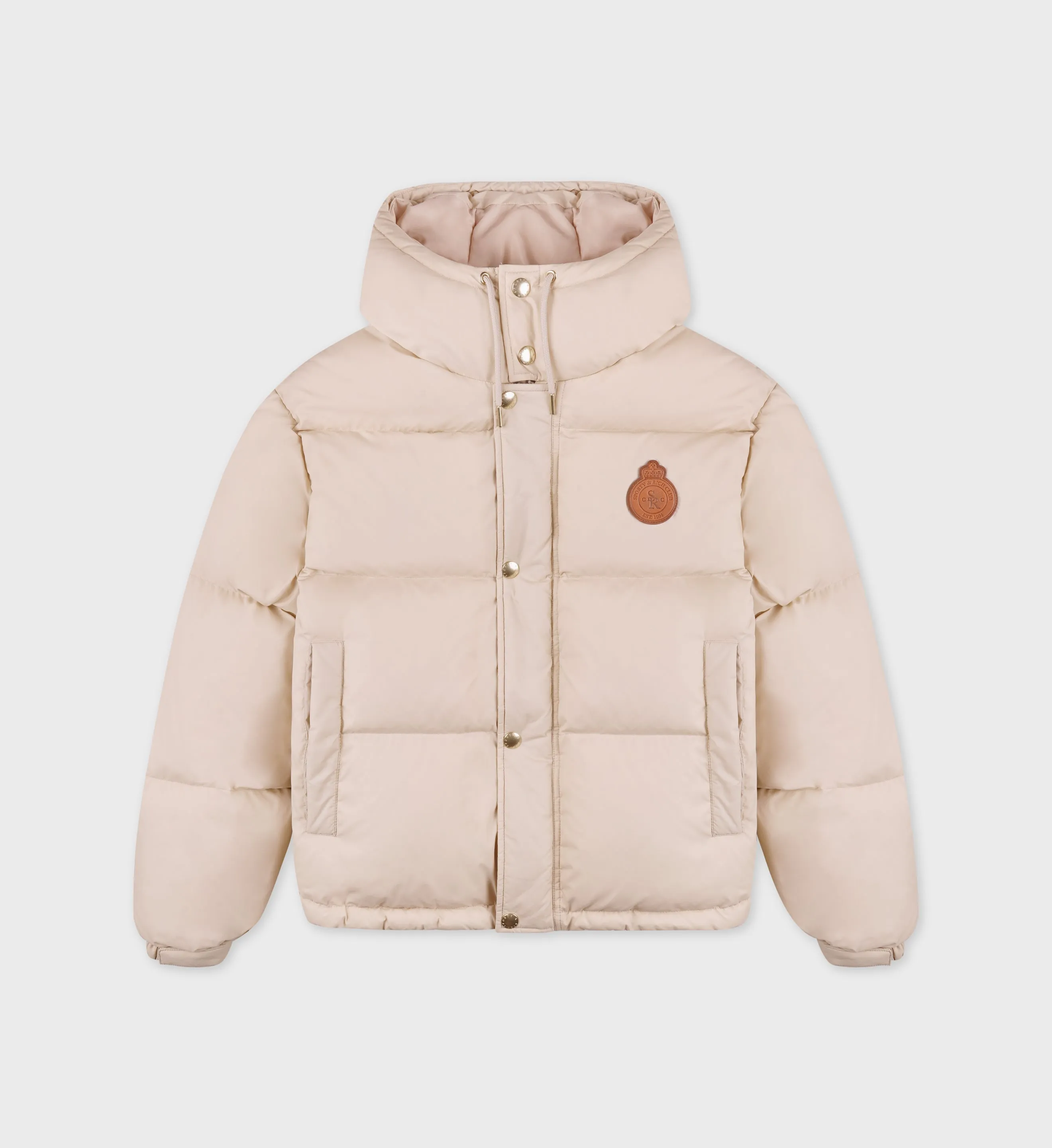 Crown Puffer Jacket  - Champagne Tan