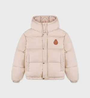 Crown Puffer Jacket  - Champagne Tan