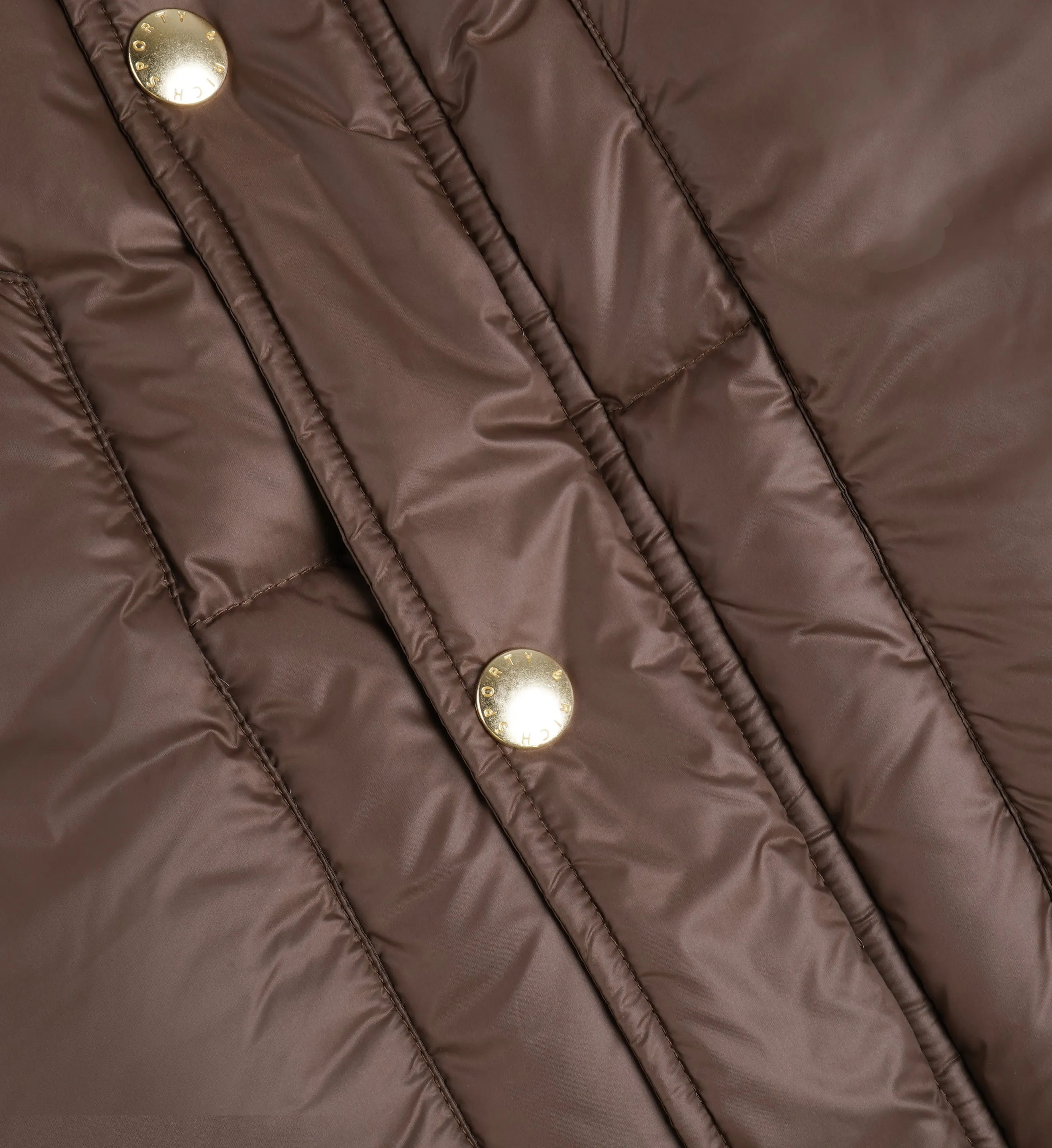 Crown Puffer Jacket  - Chocolate Tan