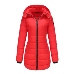 Damen Wintermantel Dunkelblau Gepolstert – Amelie