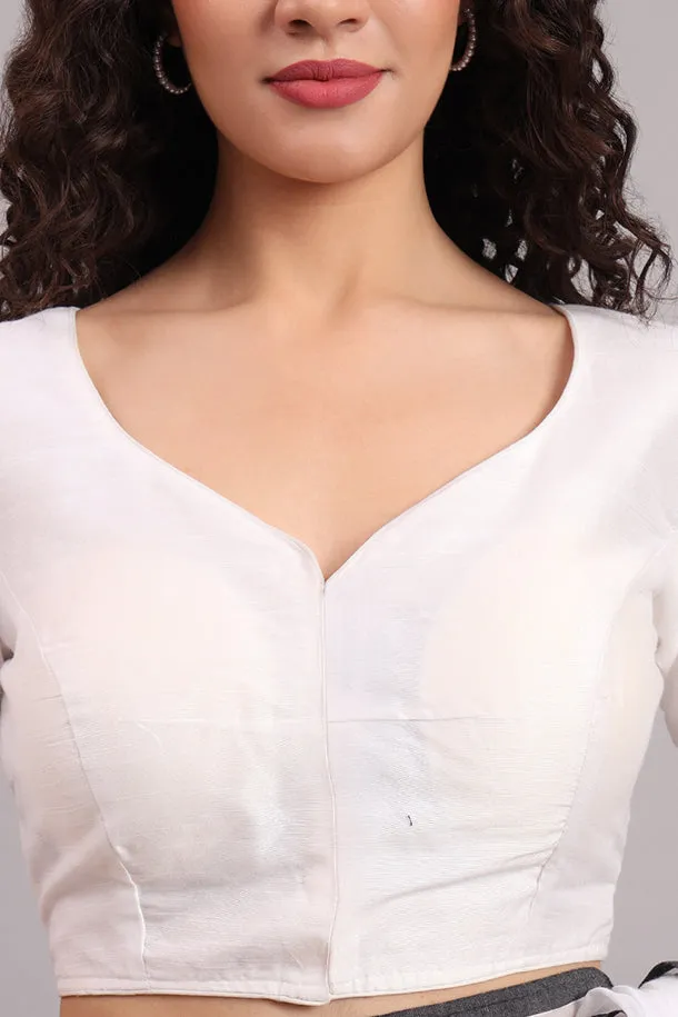 Dazzle Daisy Embroidered Cotton Blouse – White