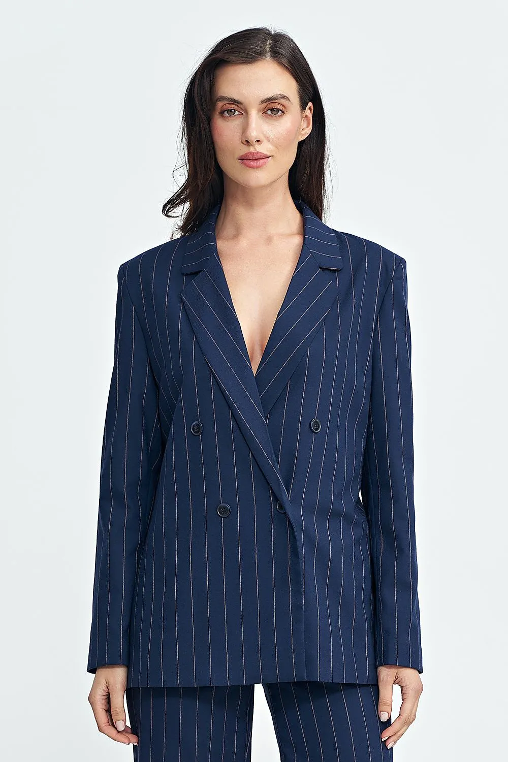 Double-Breasted Oversized Blazer