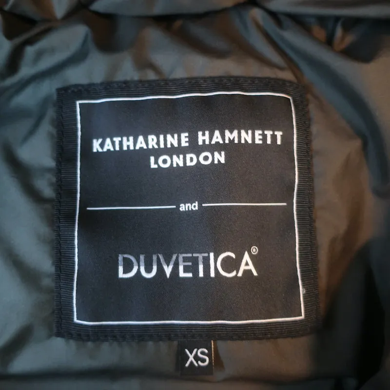 Duvetica x Katharine Hamnett LOVE Down Puffer Jacket Dark Green Size Extra Small