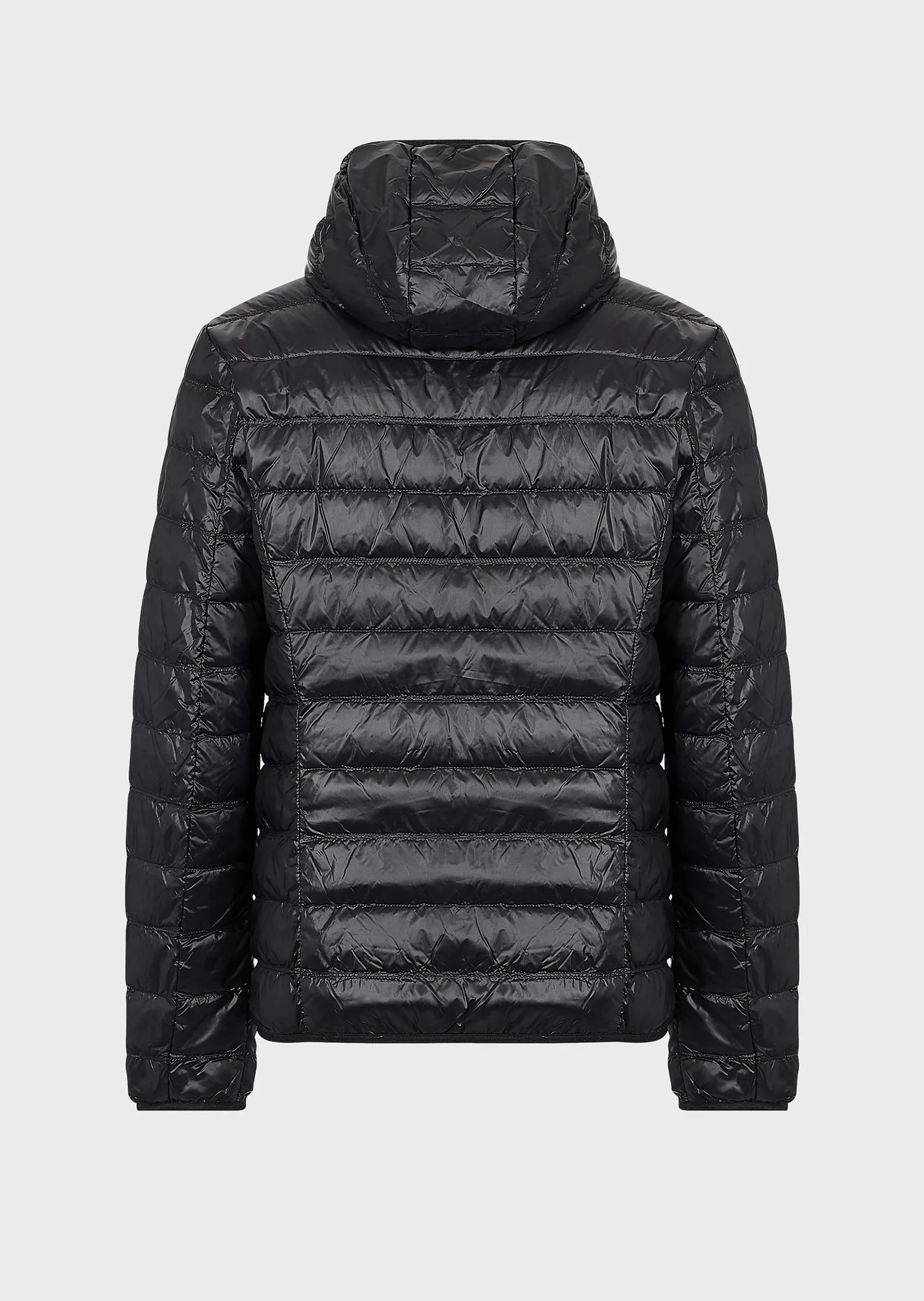 EA7 Emporio Armani 8Npb02 Hooded Down Puffer Jacket Black/Gold