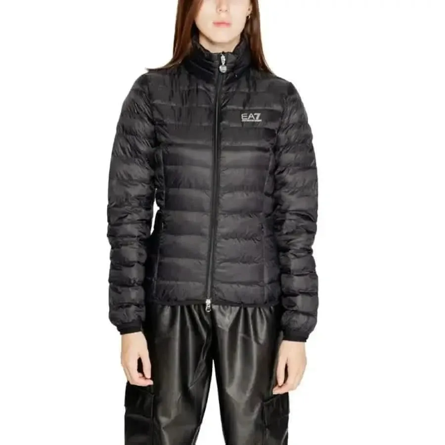Ea7 Women's Pink Turtleneck Jacket