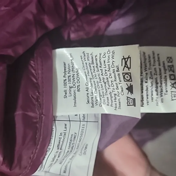 Eddie Bauer CirrusLite Down Puffer Jacket - Plum Purple Size XXL NWOT