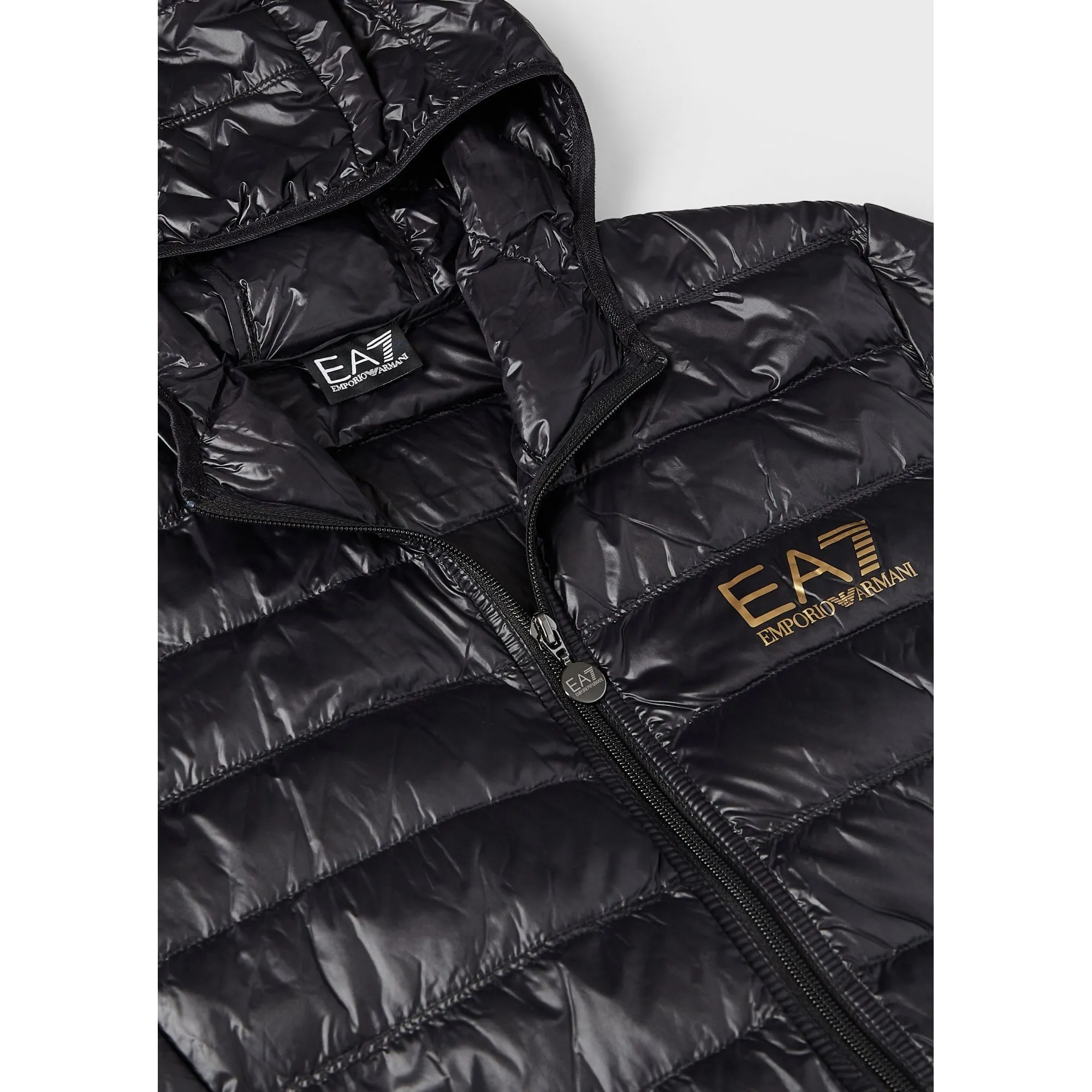 Emporio Armani EA7 8Npb02 Down Jacket Black/Gold