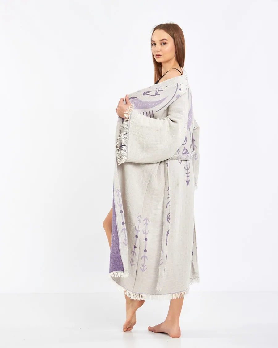 Evil Eye Kimono, Luxury Kimono, Cotton Robe for Women