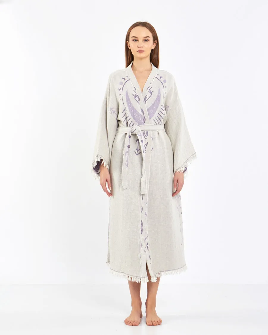 Evil Eye Kimono, Luxury Kimono, Cotton Robe for Women