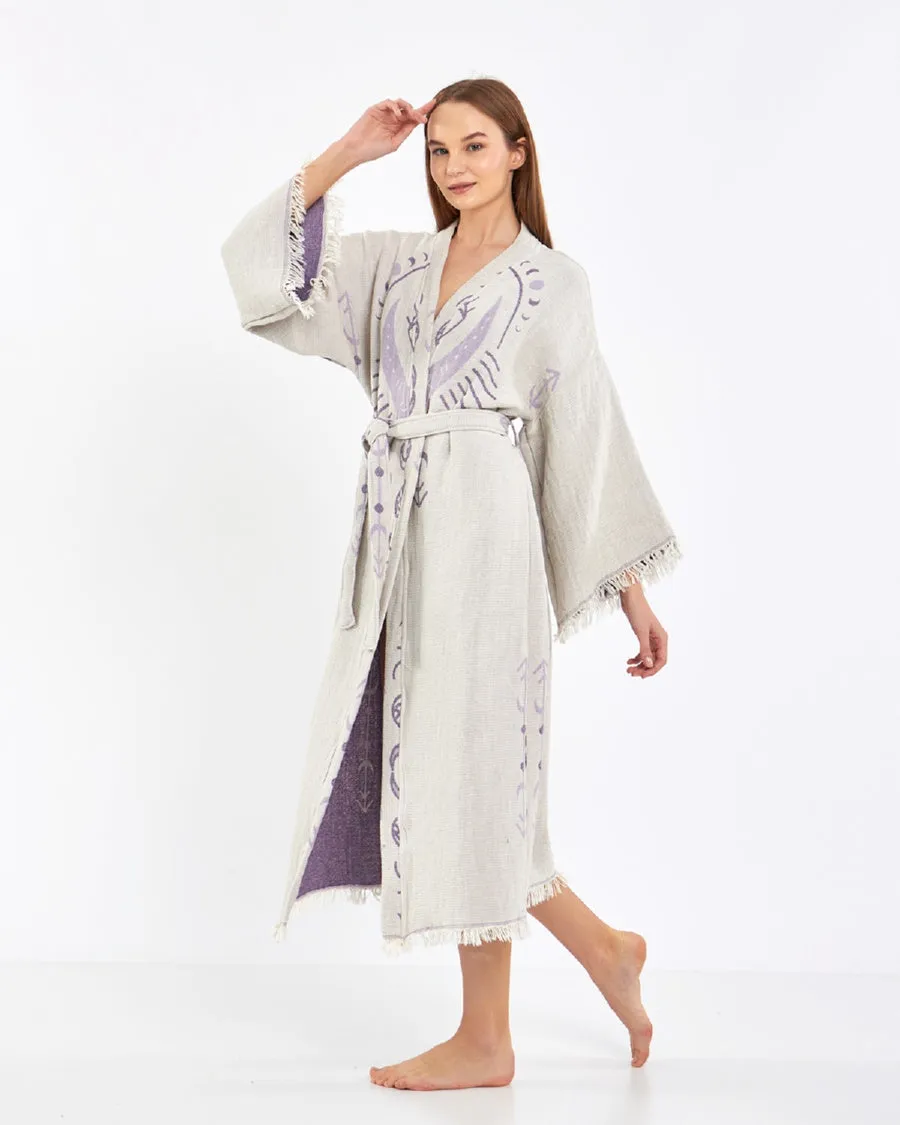 Evil Eye Kimono, Luxury Kimono, Cotton Robe for Women