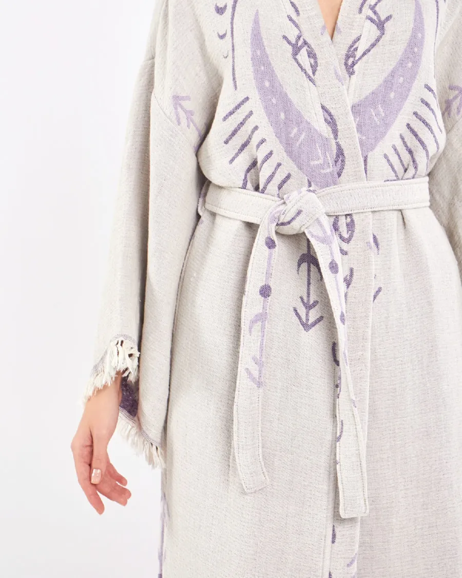 Evil Eye Kimono, Luxury Kimono, Cotton Robe for Women