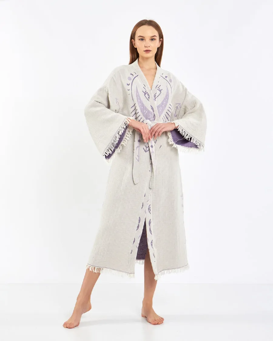 Evil Eye Kimono, Luxury Kimono, Cotton Robe for Women