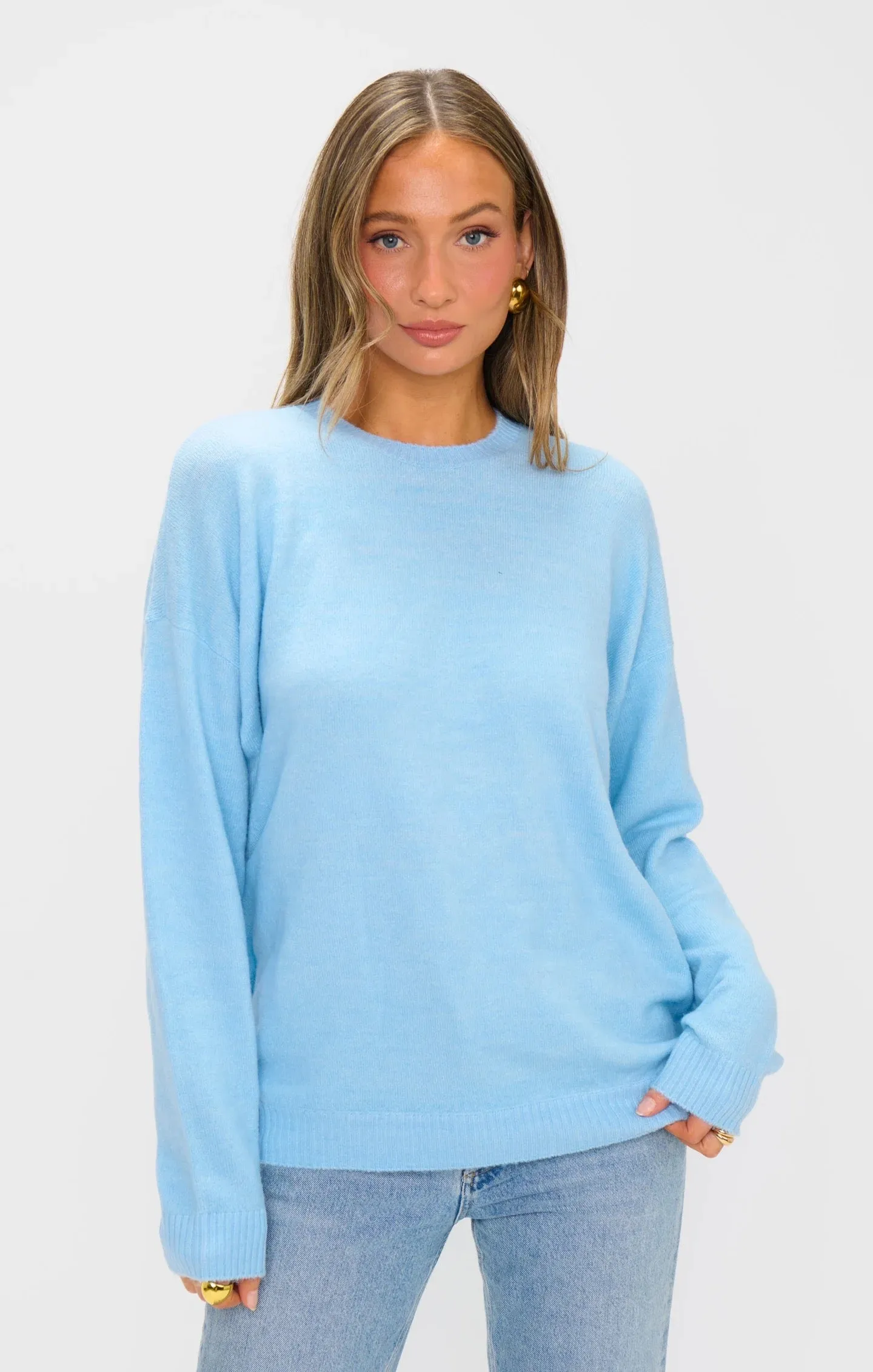 Feel Good Sweater Blue Me Away
