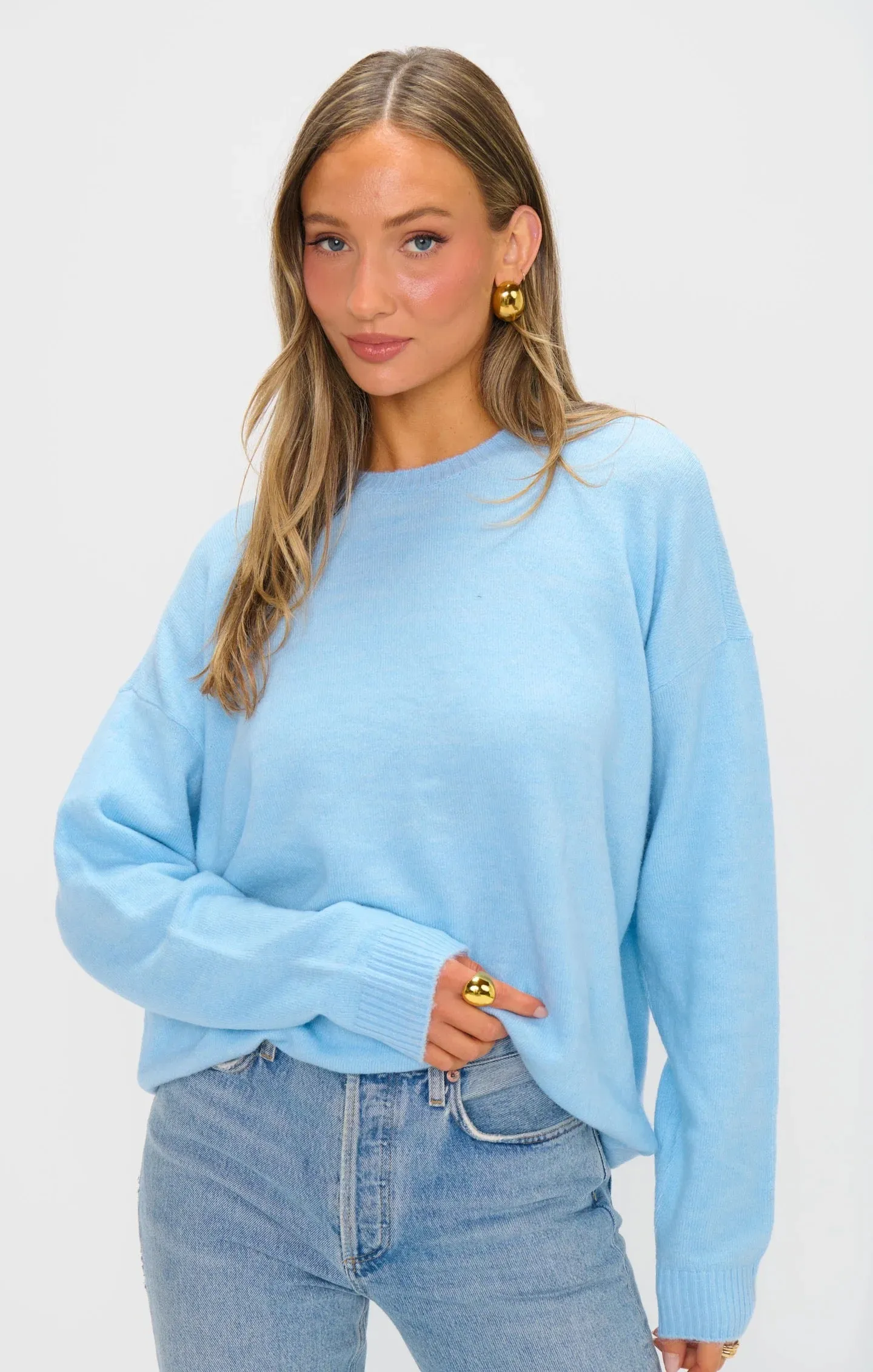 Feel Good Sweater Blue Me Away