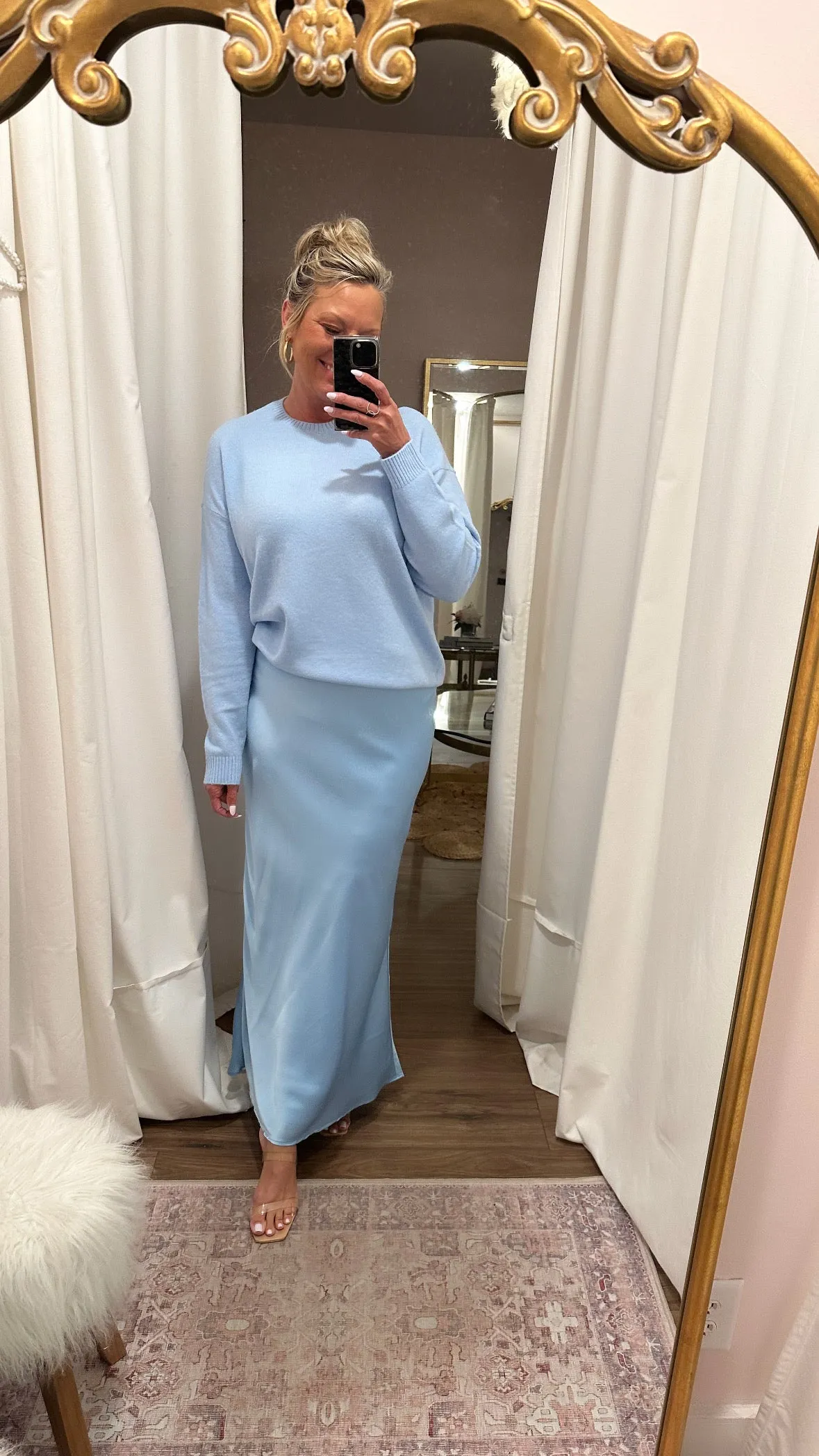 Feel Good Sweater Blue Me Away