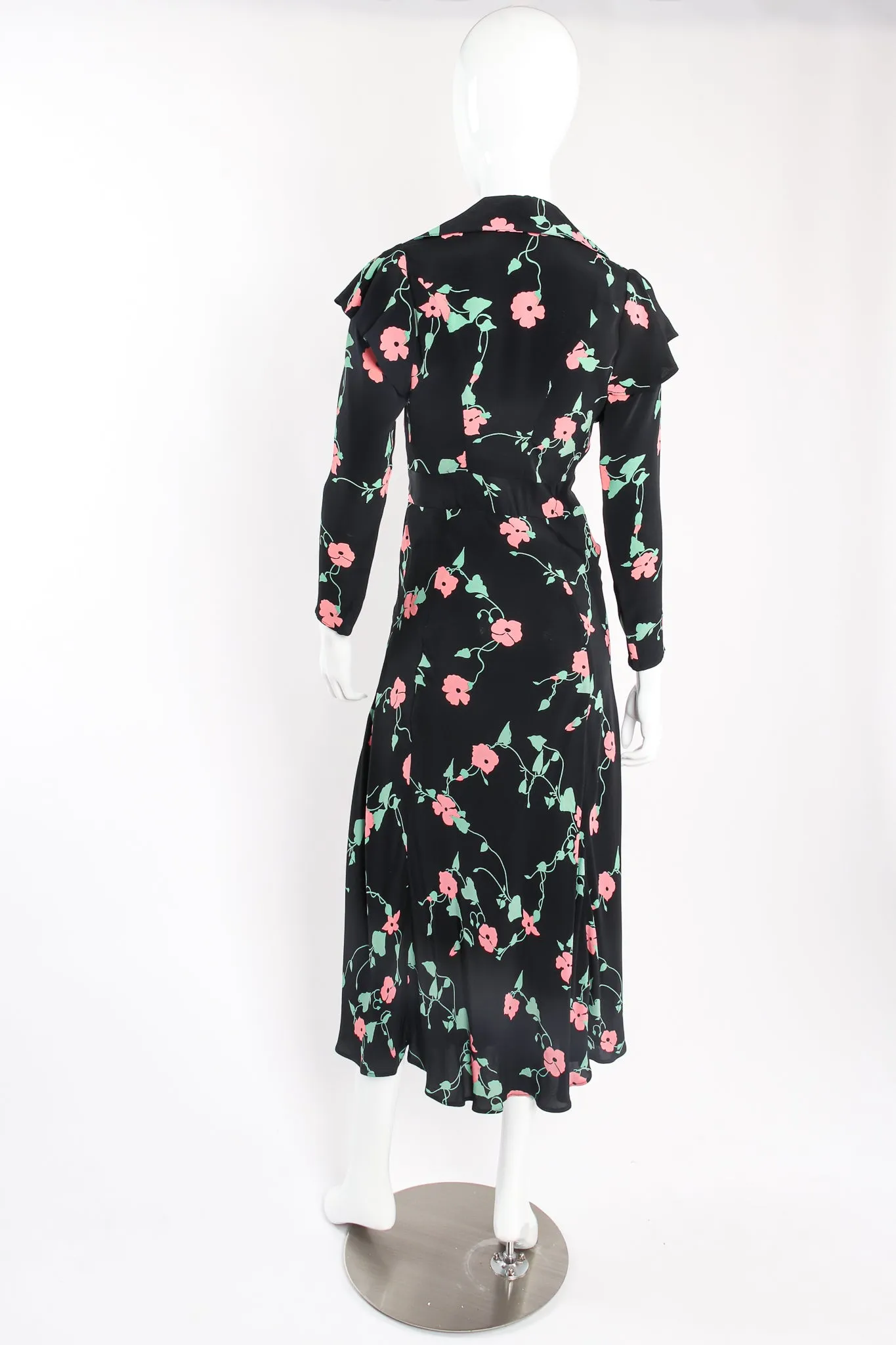 Floral Busy Lizzie Ruffle Plunge Dress