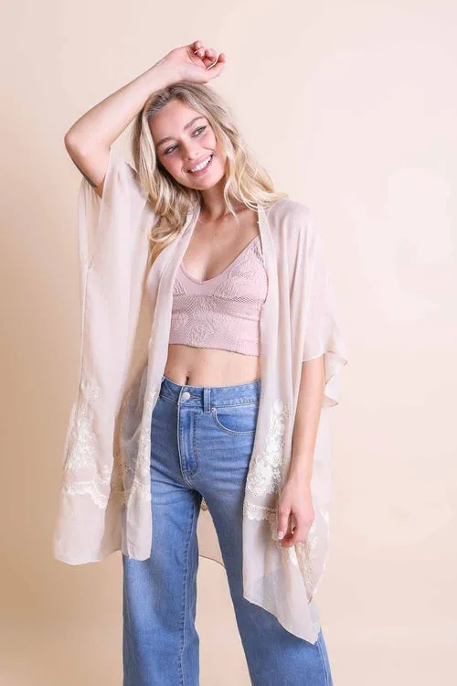 Floral Embroidered Kimonos.