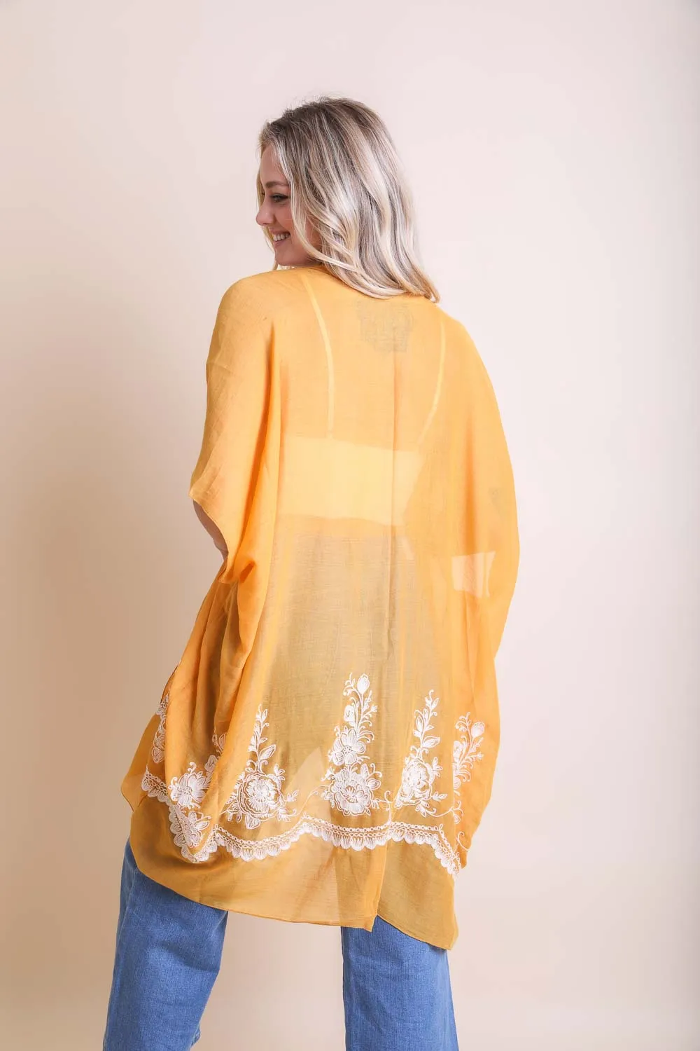 Floral Embroidered Kimonos.