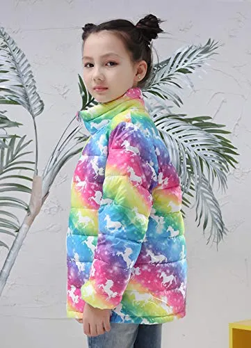 Girls Unicorn Winter Coat
