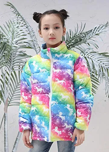 Girls Unicorn Winter Coat