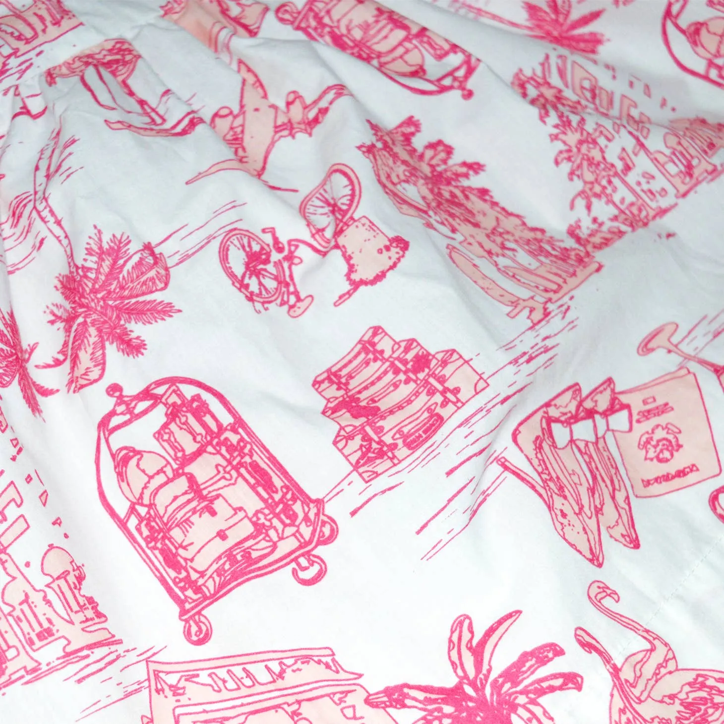 Going Places Toile Midi Dress