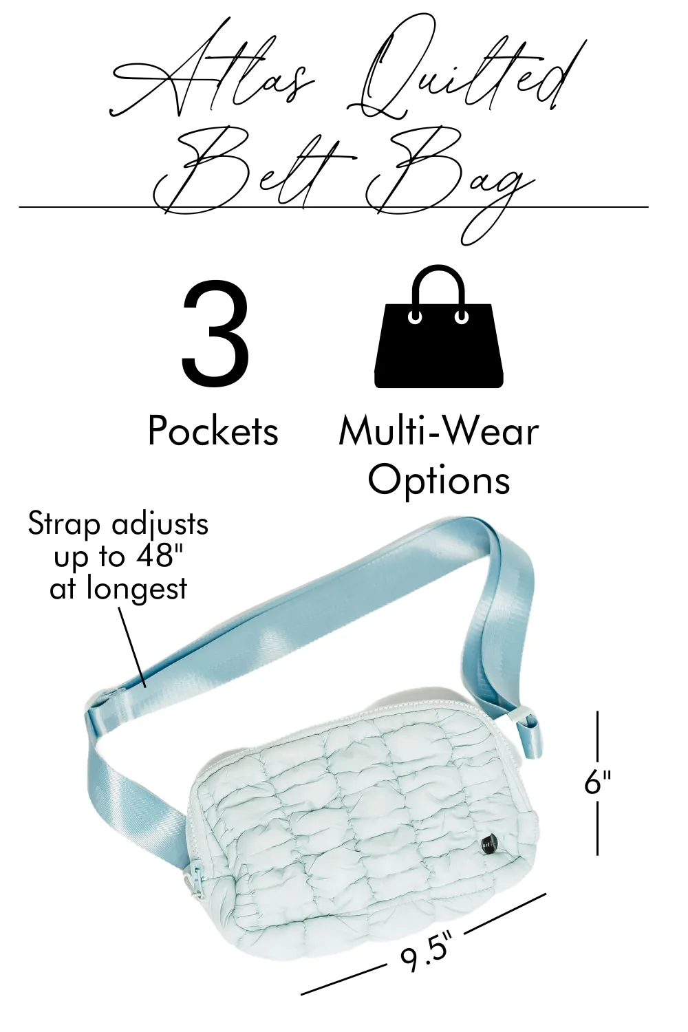 Grey Puffer Crossbody