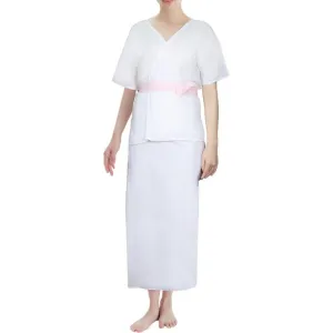 Hadajuban Washable Kimono & Yukata Underwear Set – White
