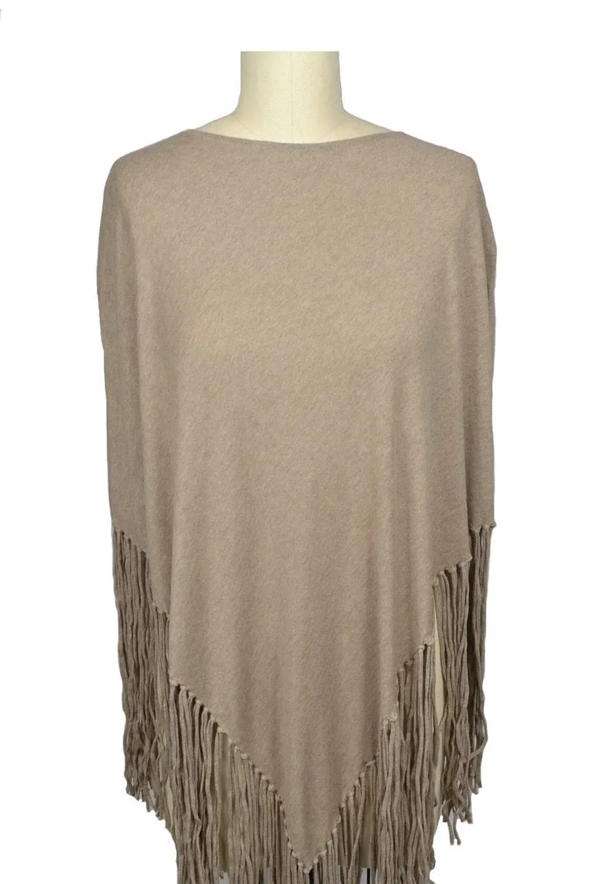 Hankie Poncho Fringe 100% Cotton
