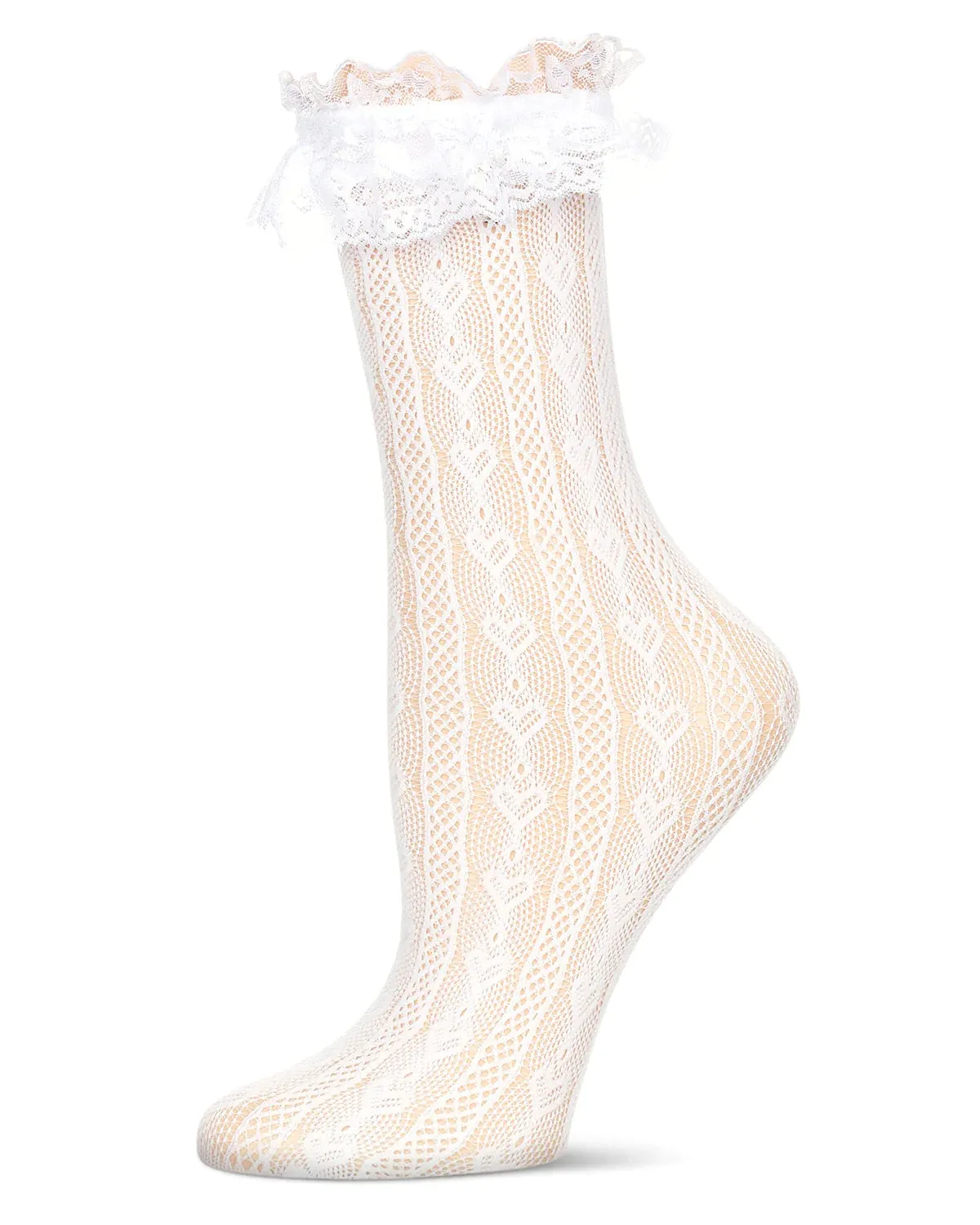Heart Vine Crew Sock