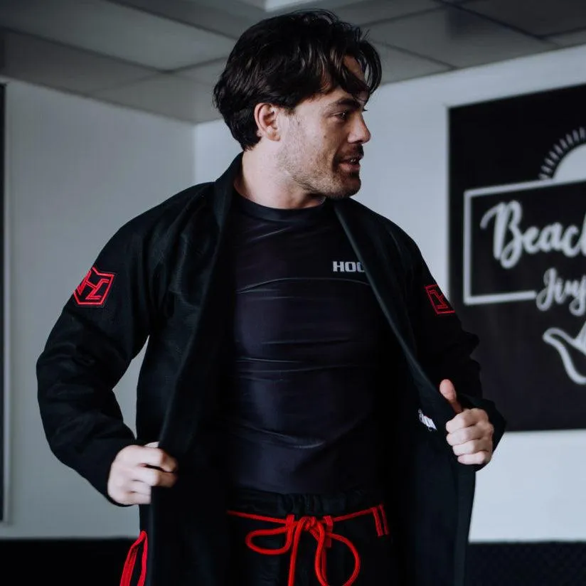 Hooks BJJ GI - Prolight - Black w/Red