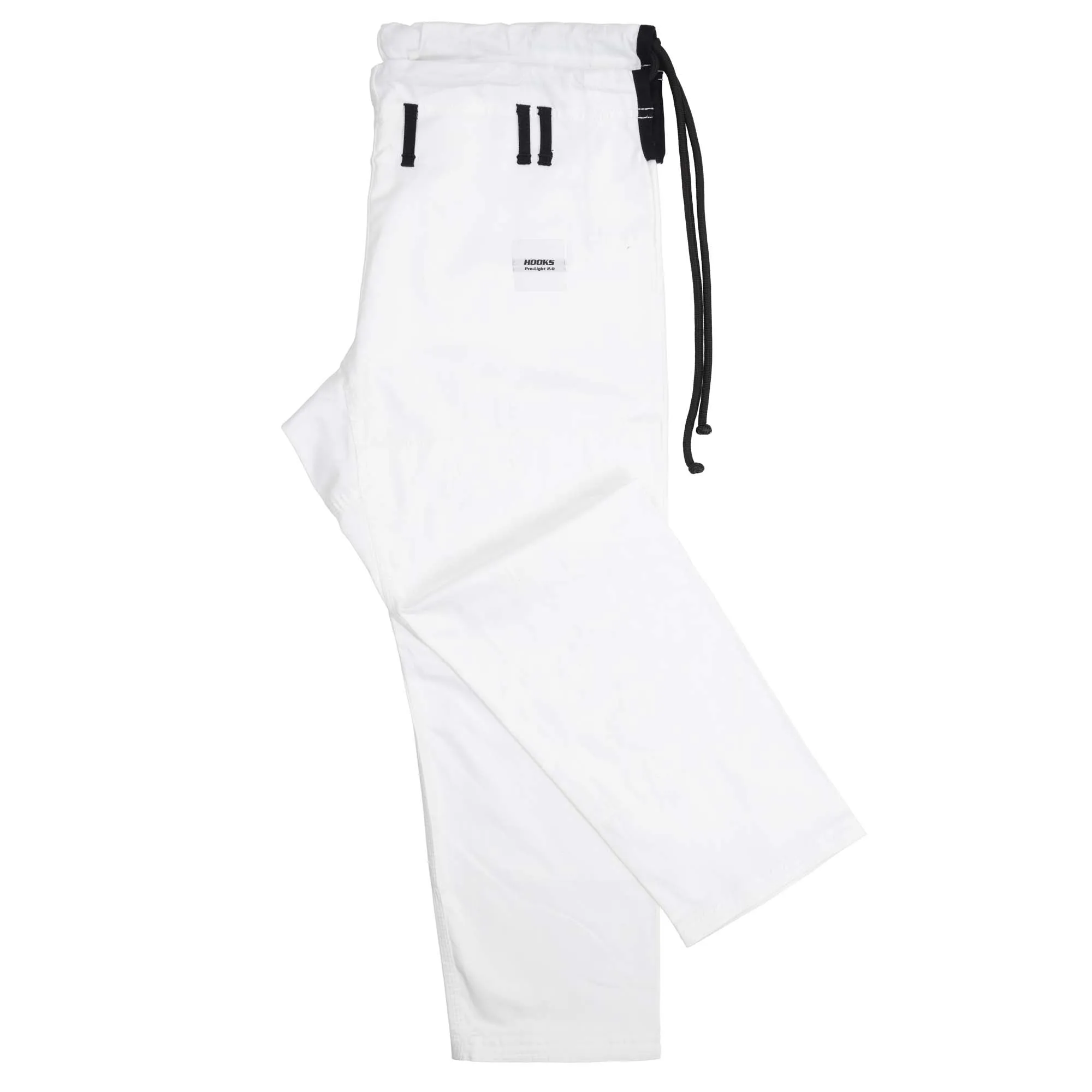 Hooks BJJ GI - Prolight II - White with Black