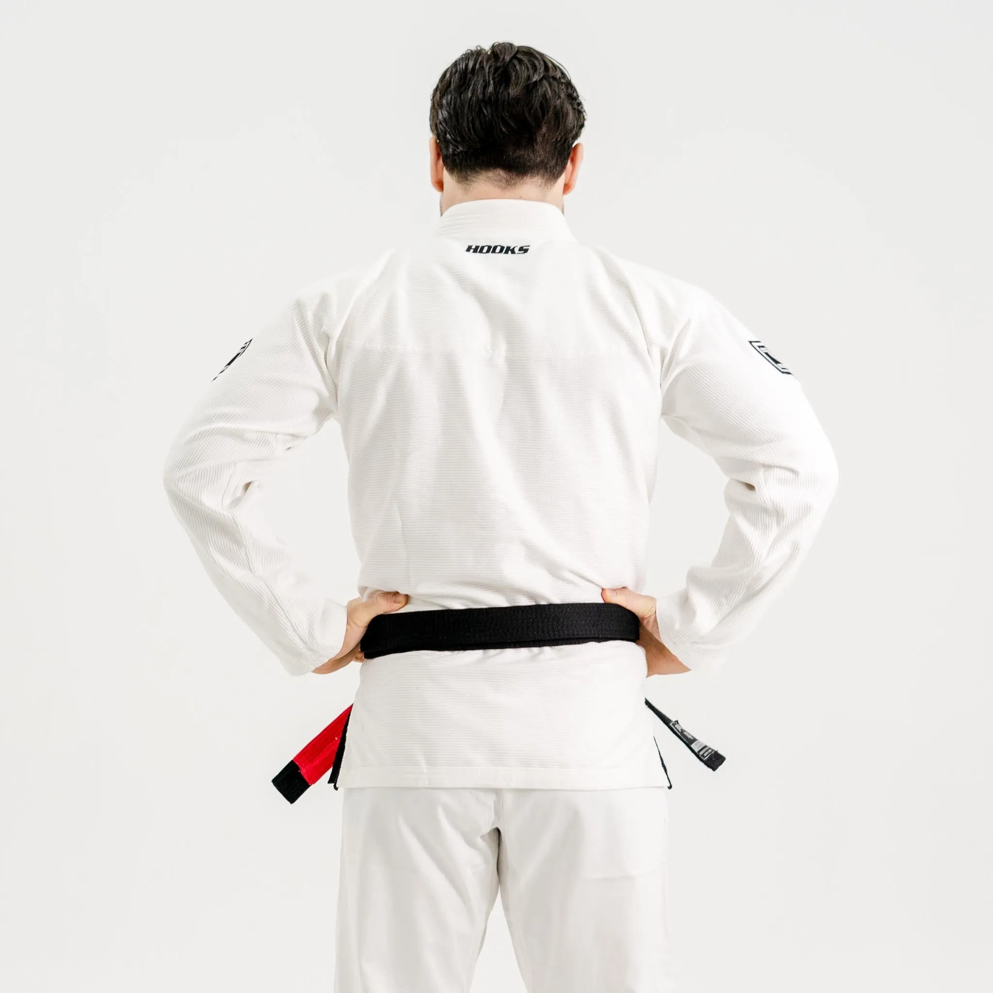 Hooks BJJ GI - Prolight II - White with Black