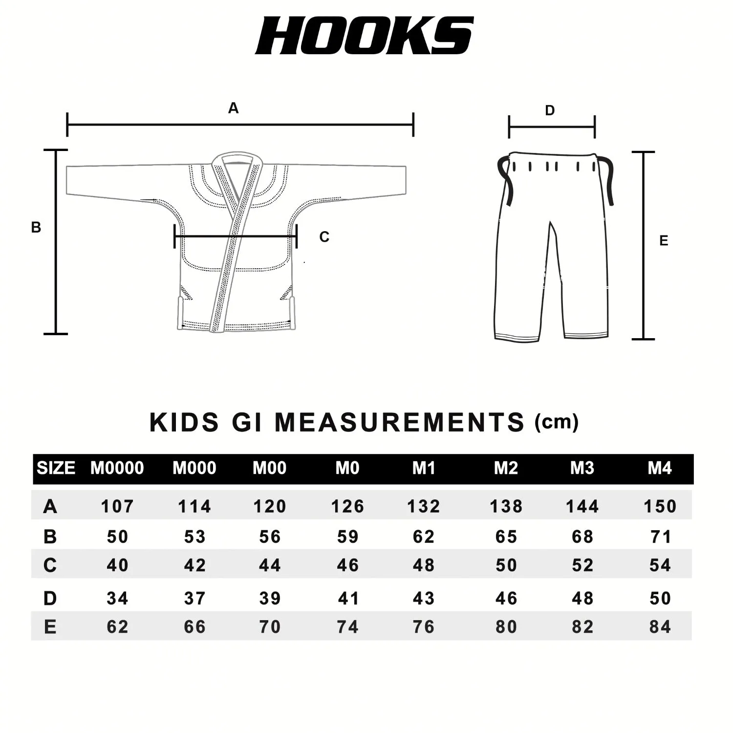 Hooks Kids Classic BJJ Gi - White & Pink includes White Belt