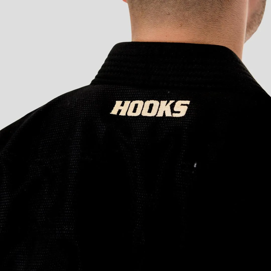 Hooks Ultra Light BJJ Gi - Black w/ Gold