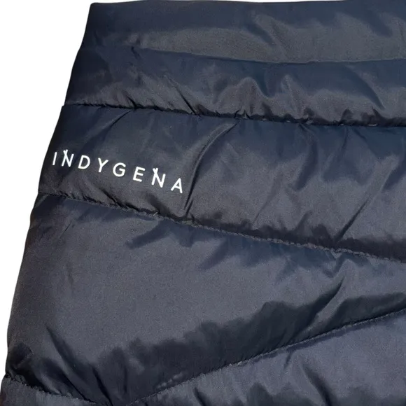 Indyeva Suletekk Black Duck Down Puffer Skirt  Wrap Asymmetrical Women’s M
