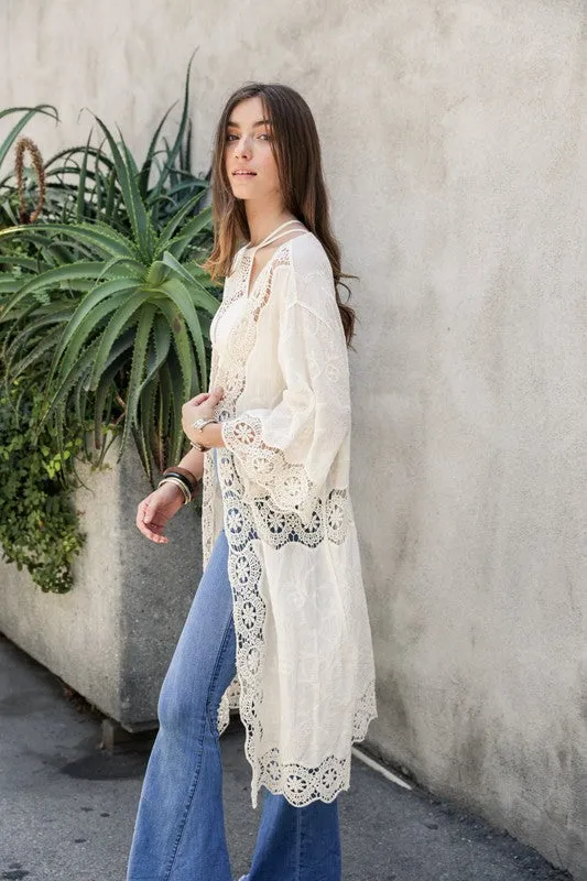 ISLA CROCHET KIMONO