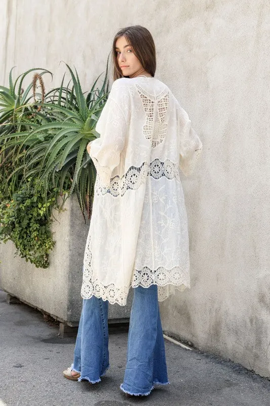 ISLA CROCHET KIMONO