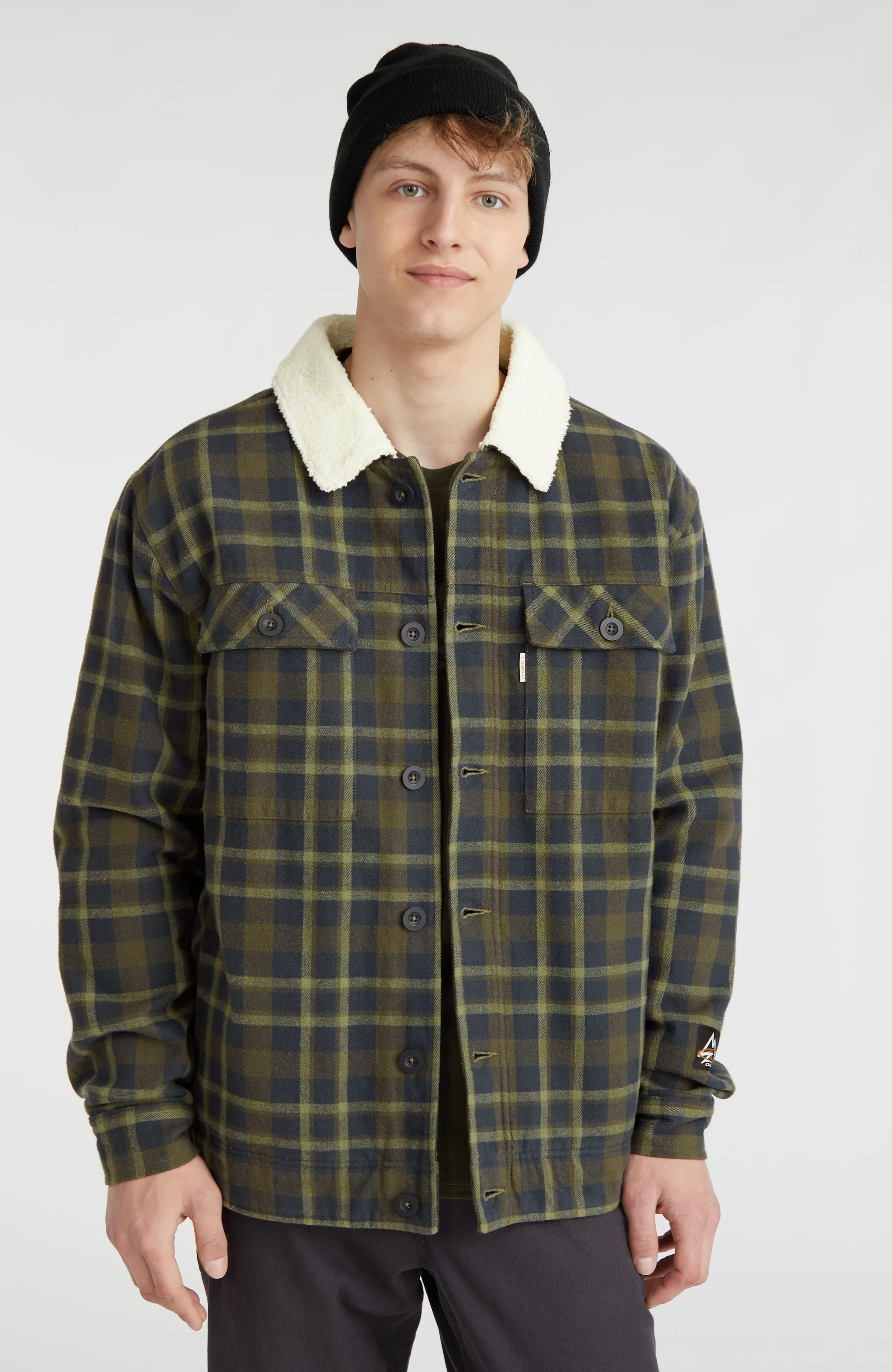 Jacke mit Fleecefutter | Blue Shirt Check