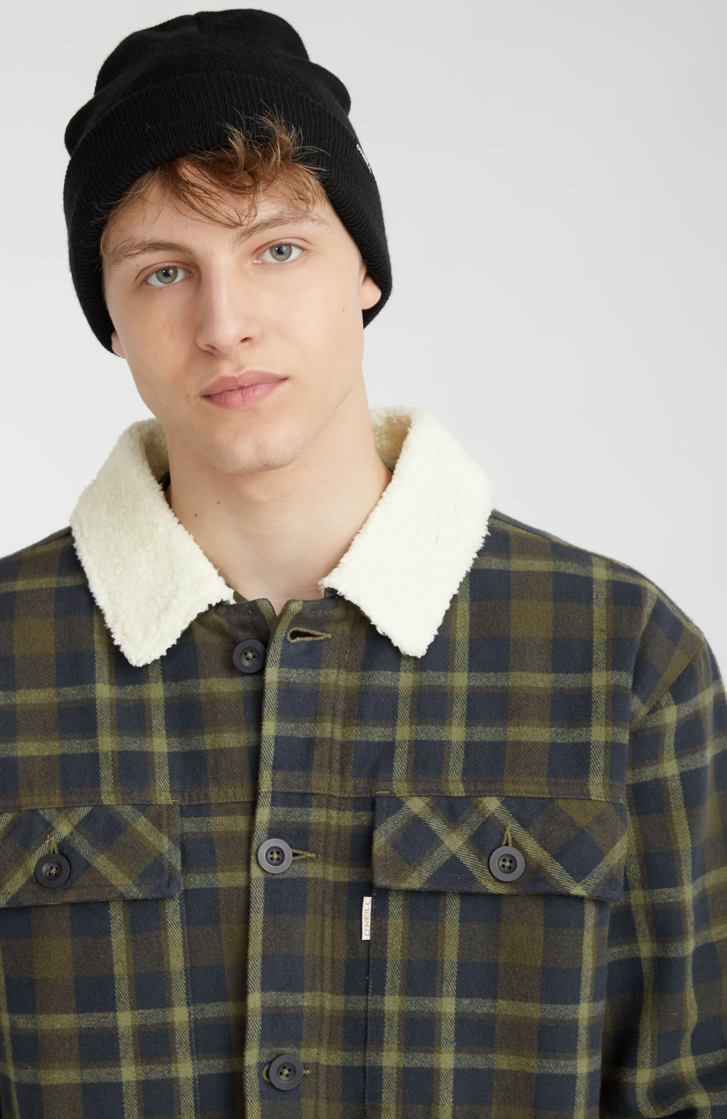 Jacke mit Fleecefutter | Blue Shirt Check