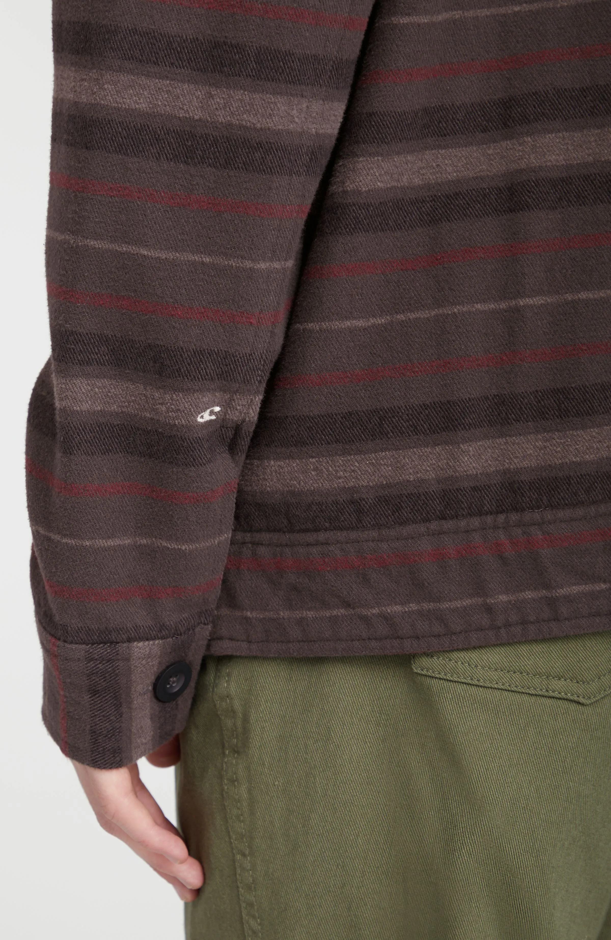 Jacke mit Fleecefutter | Grey Crossover Stripe
