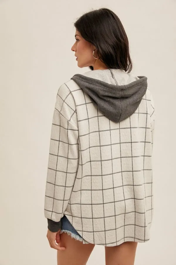 Jacquard Checkered Shacket