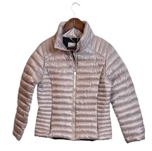 Jason WU Womens Metallic Rose Puffer Jacket Small  Travel Bag New