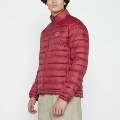 Jeep Core Puffer Jacket Long Sleeve Burgundy