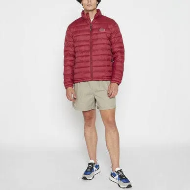 Jeep Core Puffer Jacket Long Sleeve Burgundy